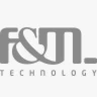Logo F&M Technology (escala de grises)